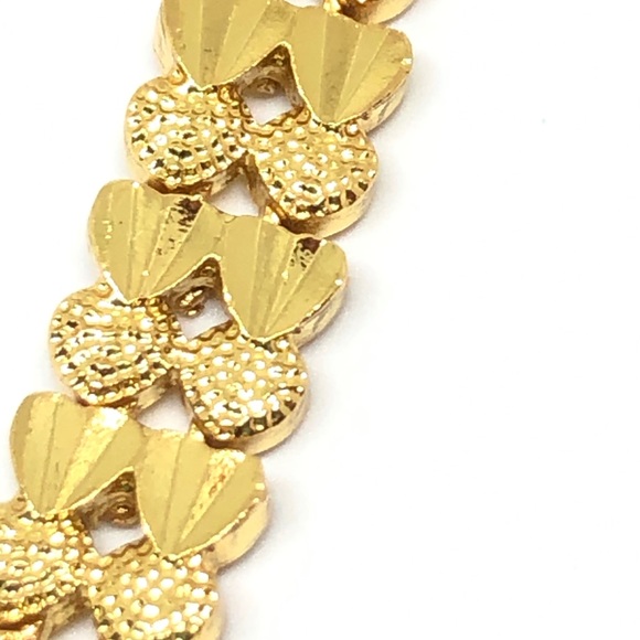 925/24k Heart Link Bracelet - Picture 3 of 7